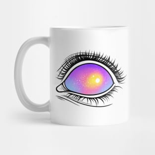 Psychedelic Eye. Raibow color Mug